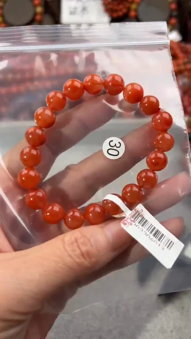 南红玛瑙手串未镶嵌9