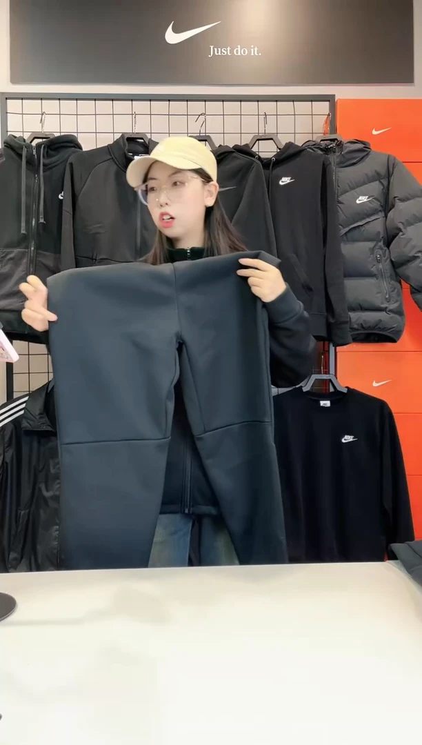 2123 华夫格子长裤XL码150-170斤 不退换