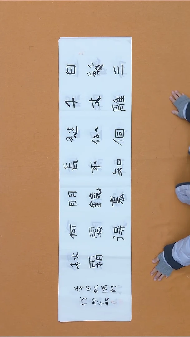 书法付晓敏  江西  第二届小品展 138*34cm