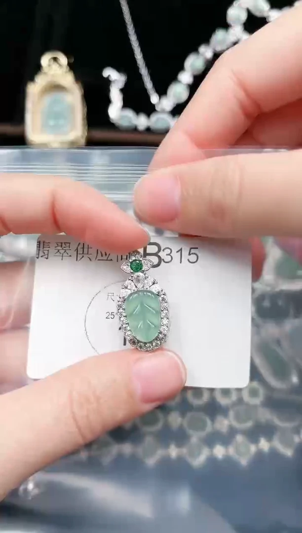 【闪购商品】翡翠颈饰未镶嵌315赠皮绳