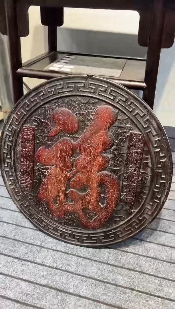 木紫檀雕刻一物一拍