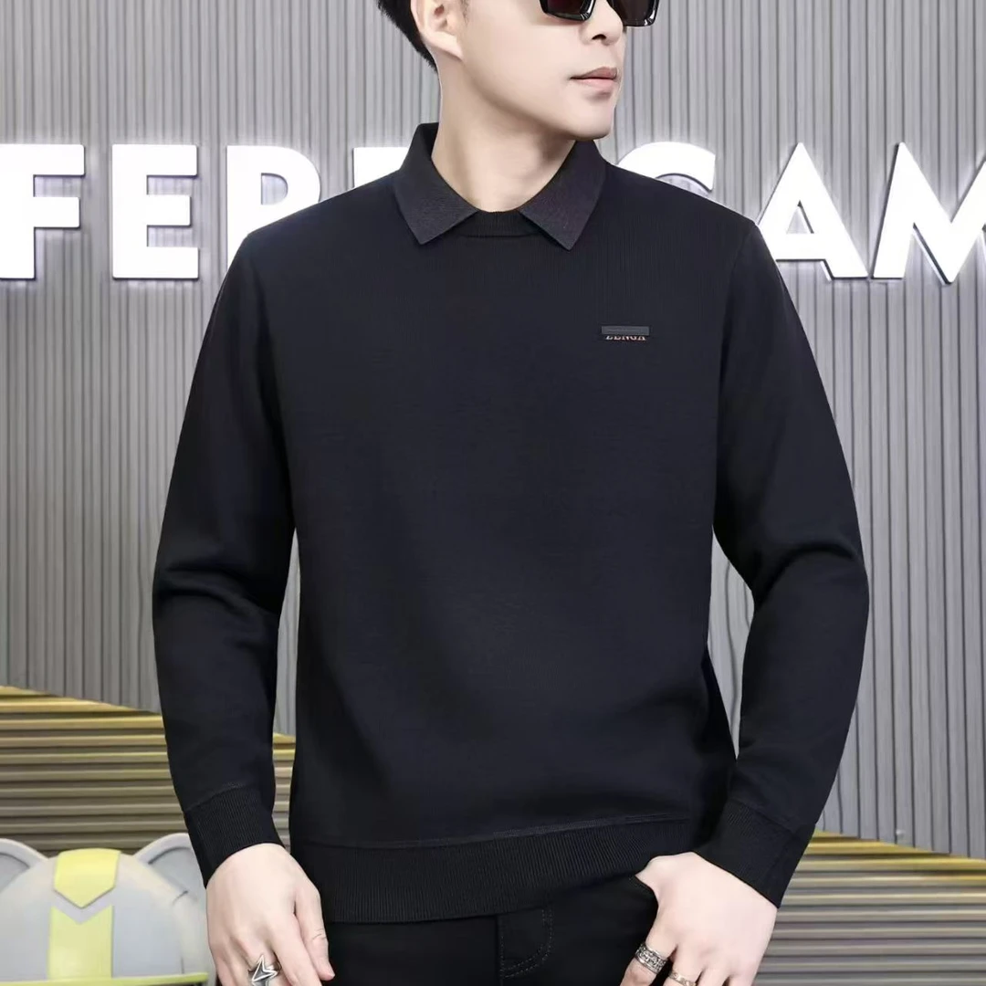 【加厚加绒假两件】25年冬季新款针织男士622假两件