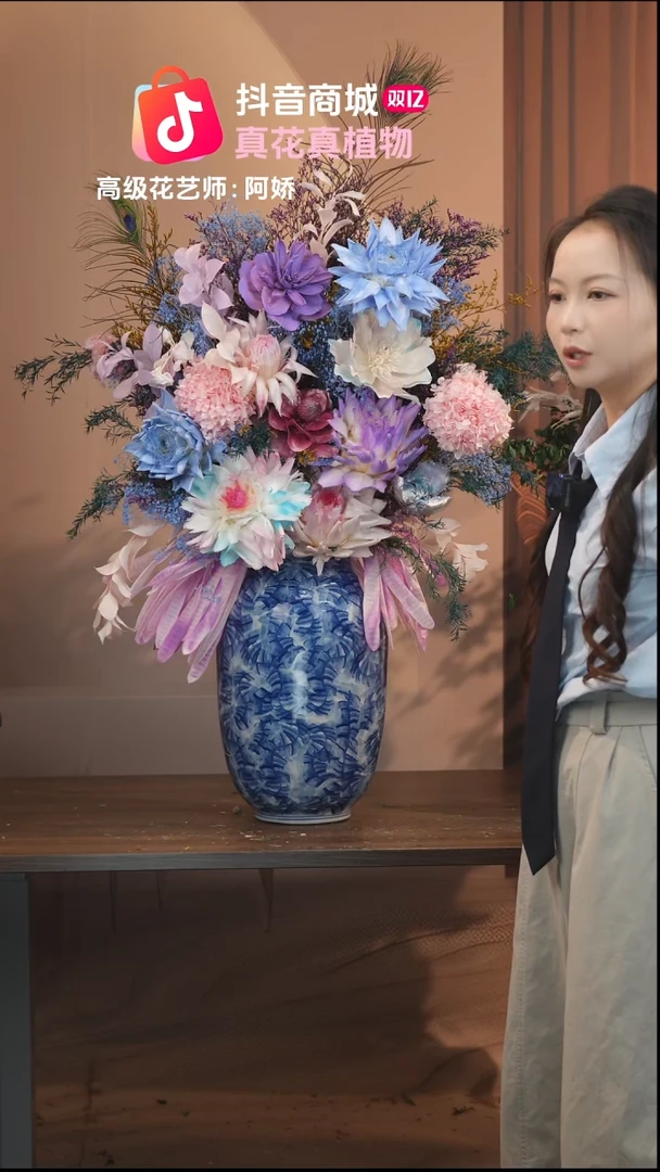 藤：带花瓶+花束一套