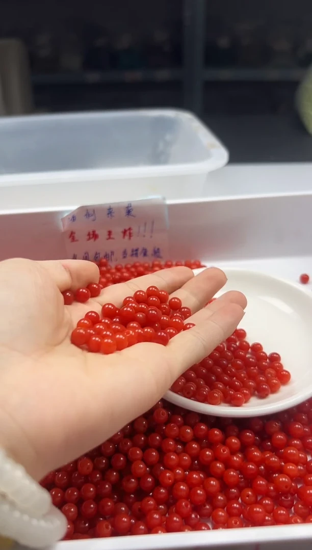 南红玛瑙未镶嵌颈饰w1548云南保山肉南红6MM*50颗