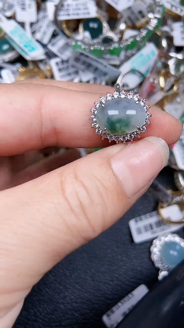 颈饰银S925镶嵌翡翠1966