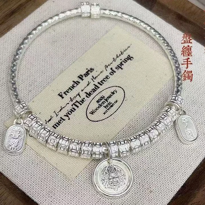 贵姐精品银手镯(无礼盒)312