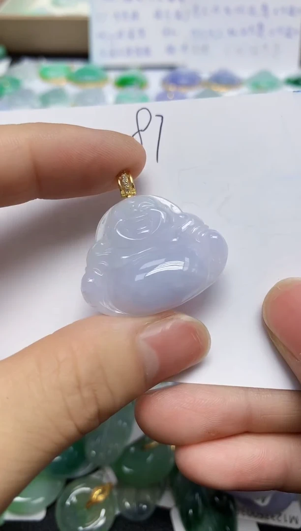 翡翠未镶嵌颈饰天然缅甸翡翠A货