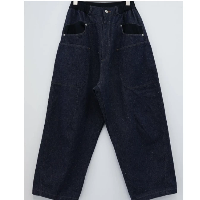 韩国正品不支持退换/英文/新版多兜彩点牛仔裤/0204