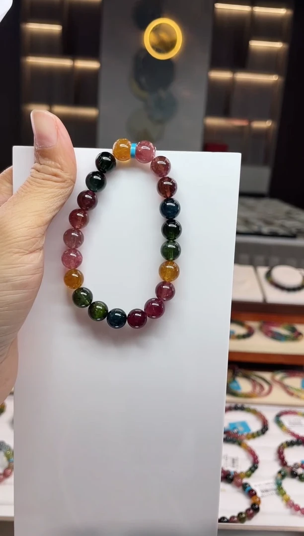 单圈手串未镶嵌碧玺（多样性发一条）Q