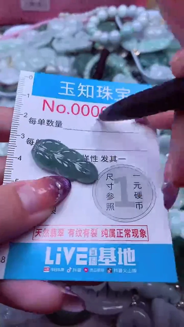 翡翠未镶嵌吊坠(不含链)700