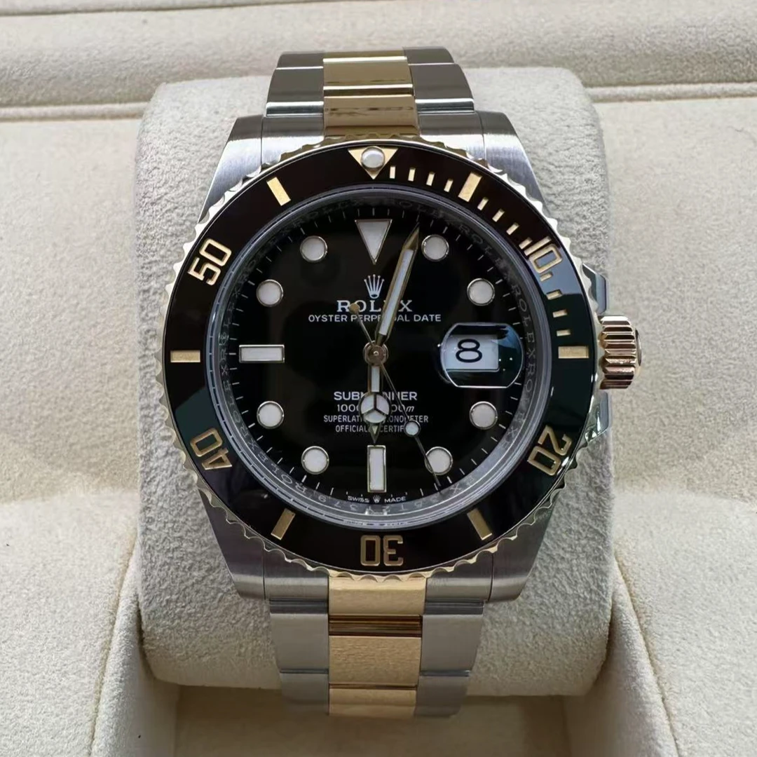 99新 Rolex/劳力士 潜航者系列m126613ln-0001间金黑 二手全套