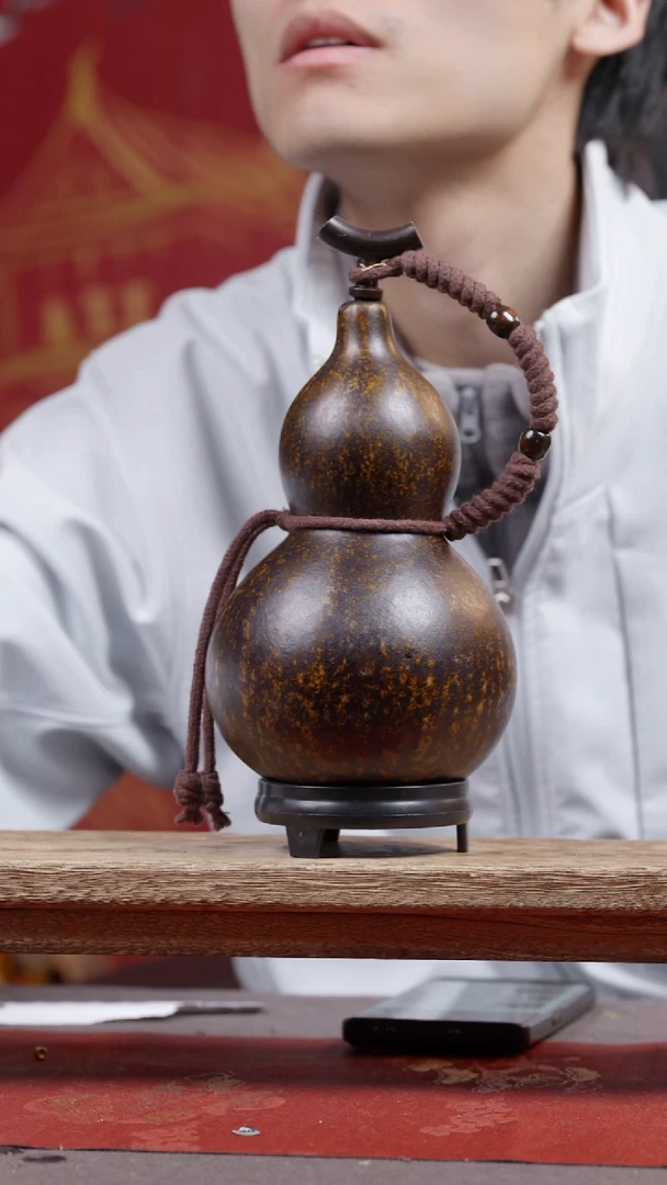 985微瑕尾货款大漆精品葫芦（介意勿拍）600ML