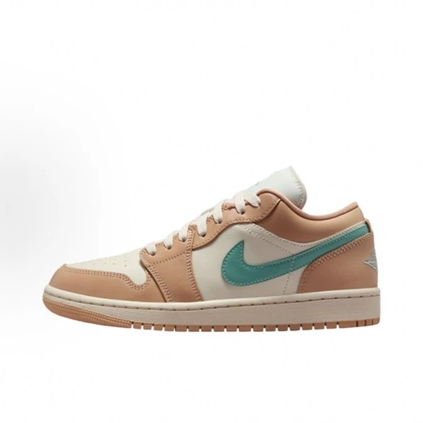 NIKE/耐克官方正品AJ1男女同款奶茶绿低帮休闲运动鞋DC0774-130