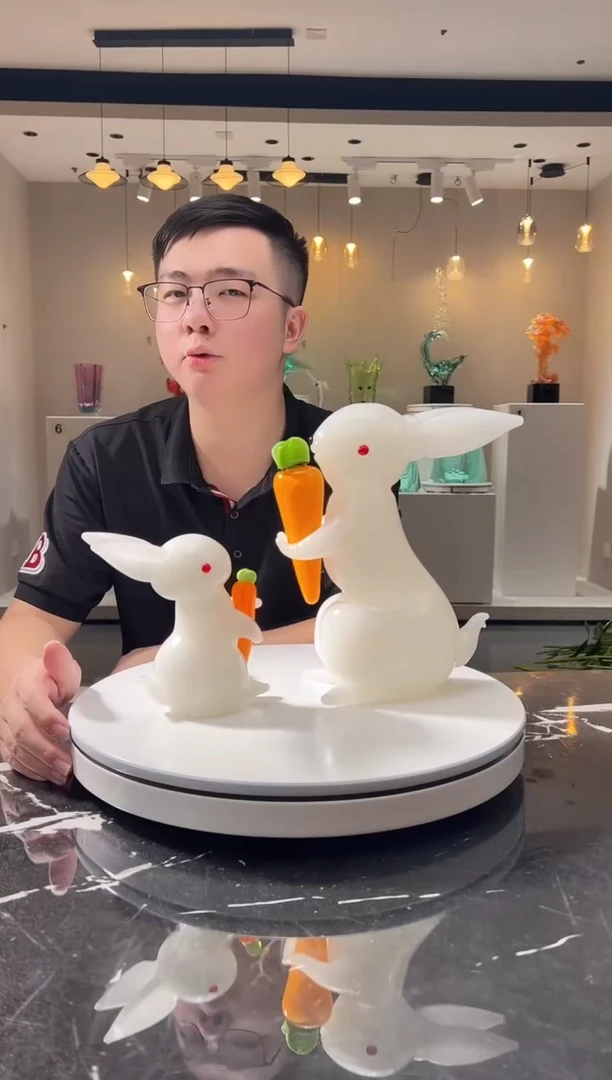 摆件巴比特美学 月兔一组