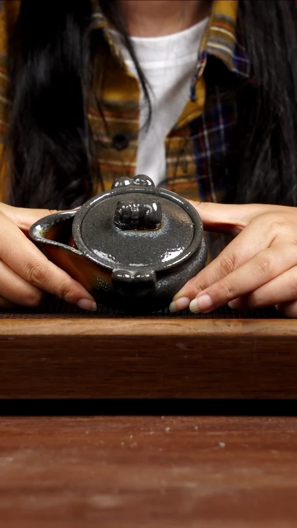 茶壶紫砂柴烧宝瓶180CC