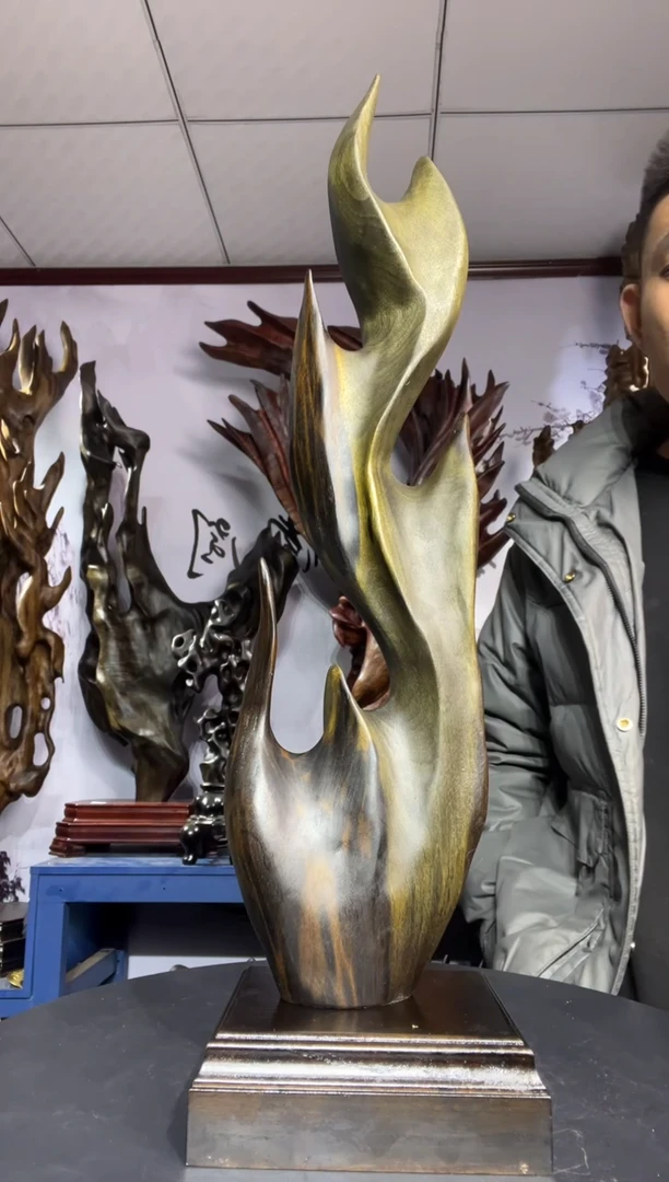 金丝楠木雕款冒*家金丝楠木工艺品摆件