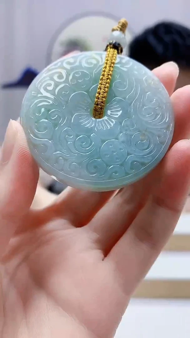 未镶嵌定制翡翠5028zm-毛货挂件79扣子