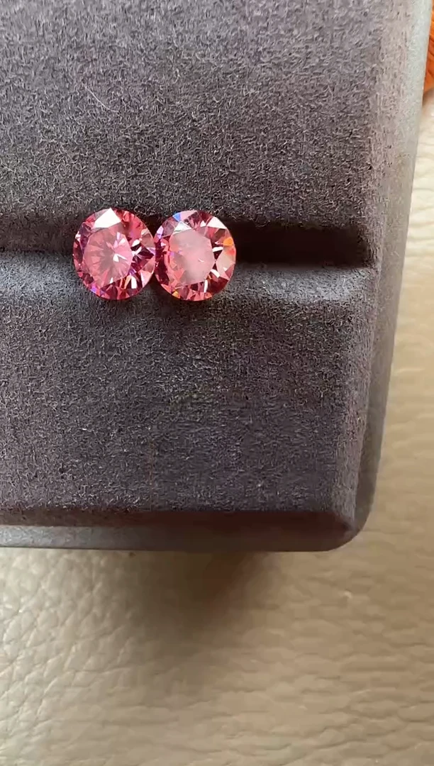 主播定制链接 粉色戒指3ct 定制圈口
