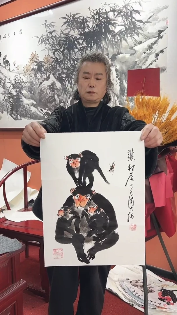 国画周大拙/国画/花鸟