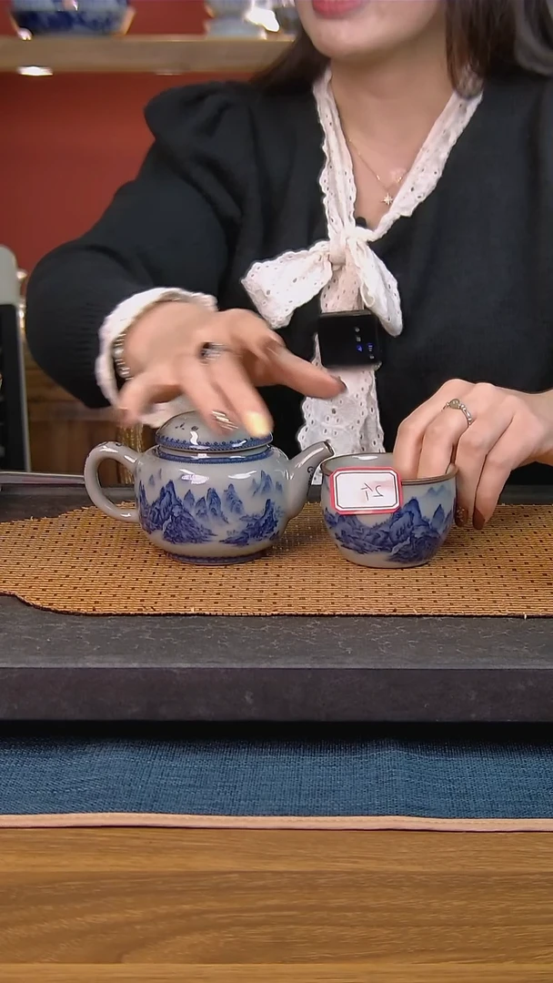 G*简装家用款3件套 老陶泥开片纹陶瓷茶具