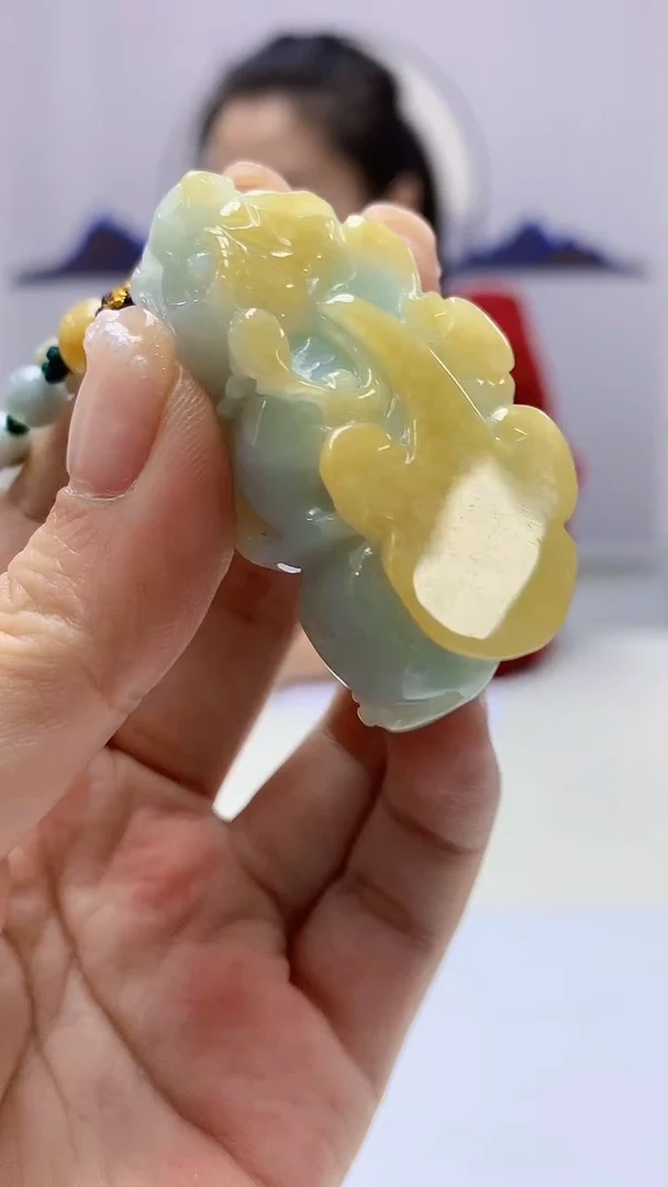 【闪购商品】定制翡翠未镶嵌4902ms-毛货119貔貅赠珠链