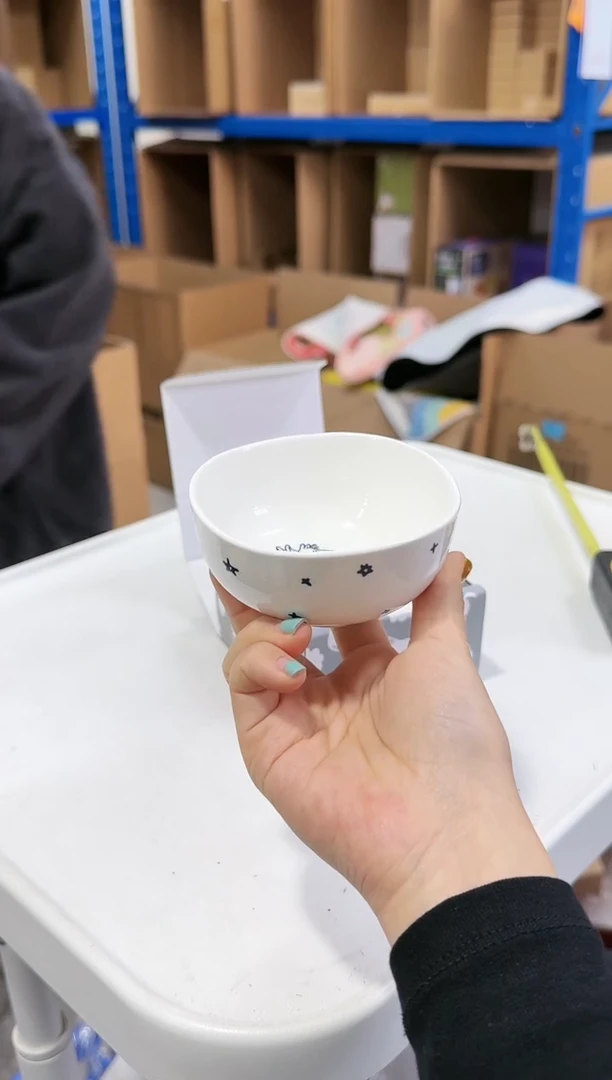 【闪购商品】瓷片姆明80周年蓝白冒险3.5寸蘸料碗