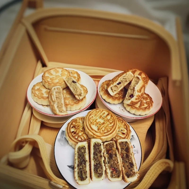 河套三闺女奶豆腐、奶皮子、老五仁、苏子月饼真材实料，送礼必备