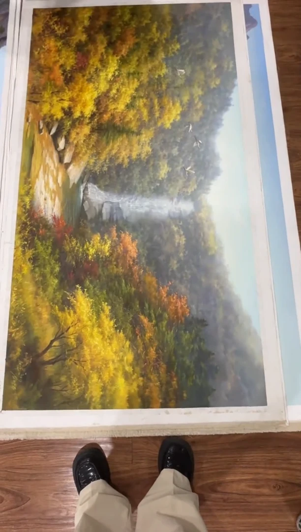 油画【特价】朝鲜画家原创手绘油画作品
