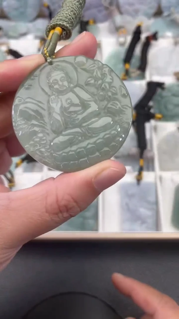 颈饰未镶嵌翡翠天然缅甸翡翠A货121