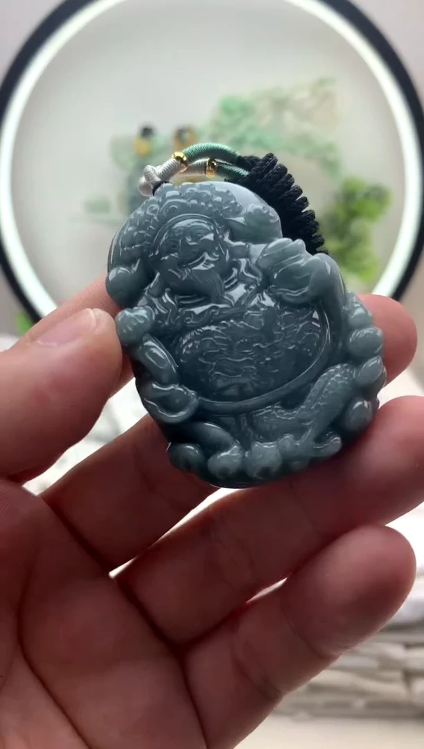 颈饰未镶嵌翡翠财神1