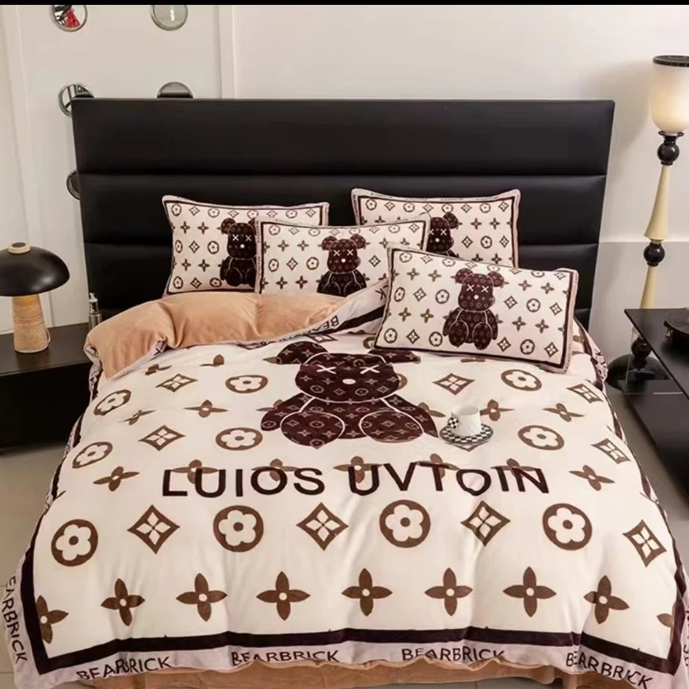 【暴力熊被子】2*2.3米 轻奢暴力熊双面宝宝绒冬季双人高端加绒被子