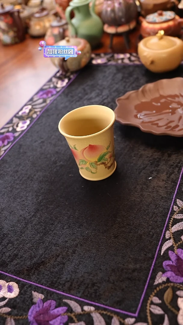 茶壶紫砂本段泥寿桃杯