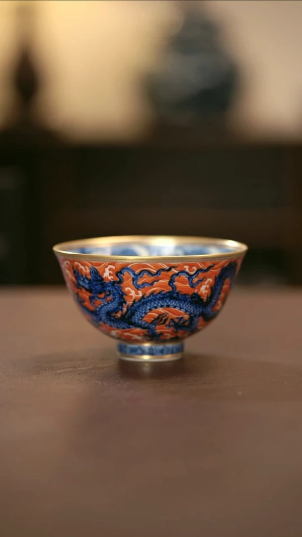 【闪购商品】杯舜瓷天工一品梵红龙杯