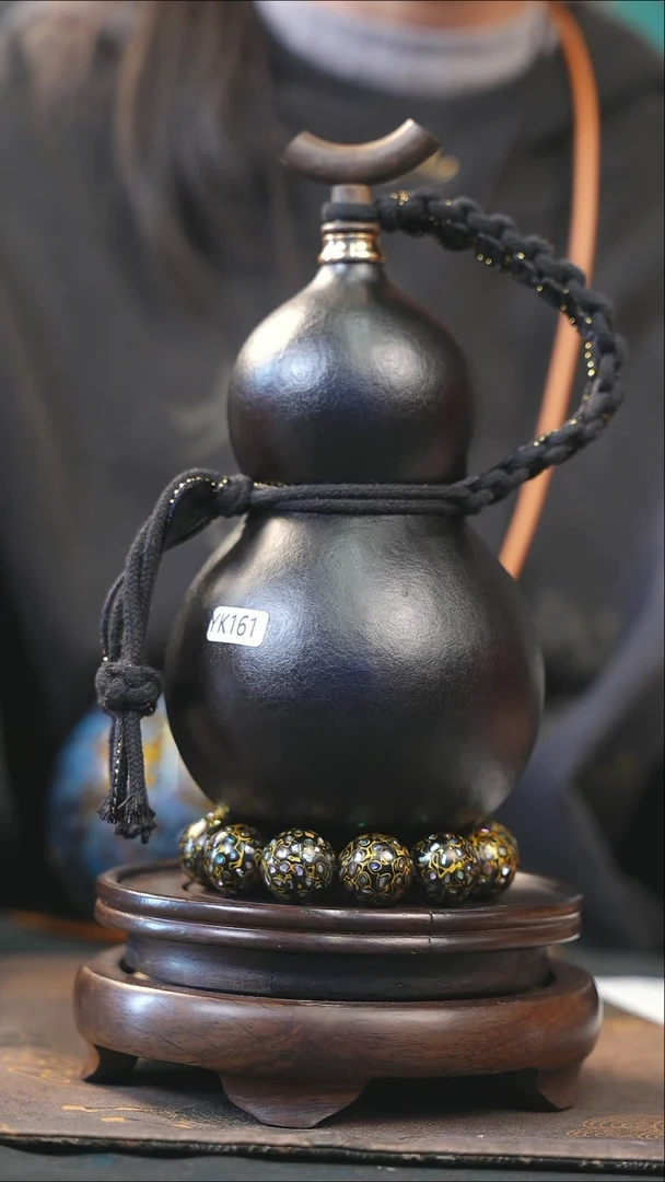 【闪购商品】YK161大漆酒葫芦不包手串及旋转底座