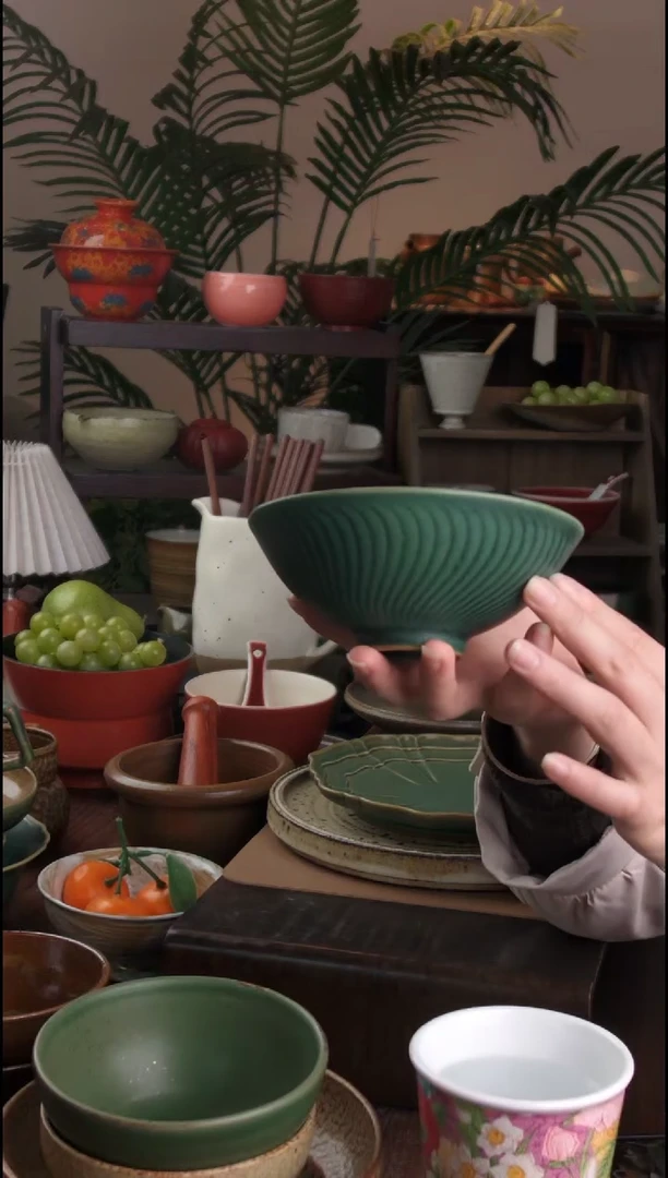 碗微瑕景德镇手工高温餐具1034
