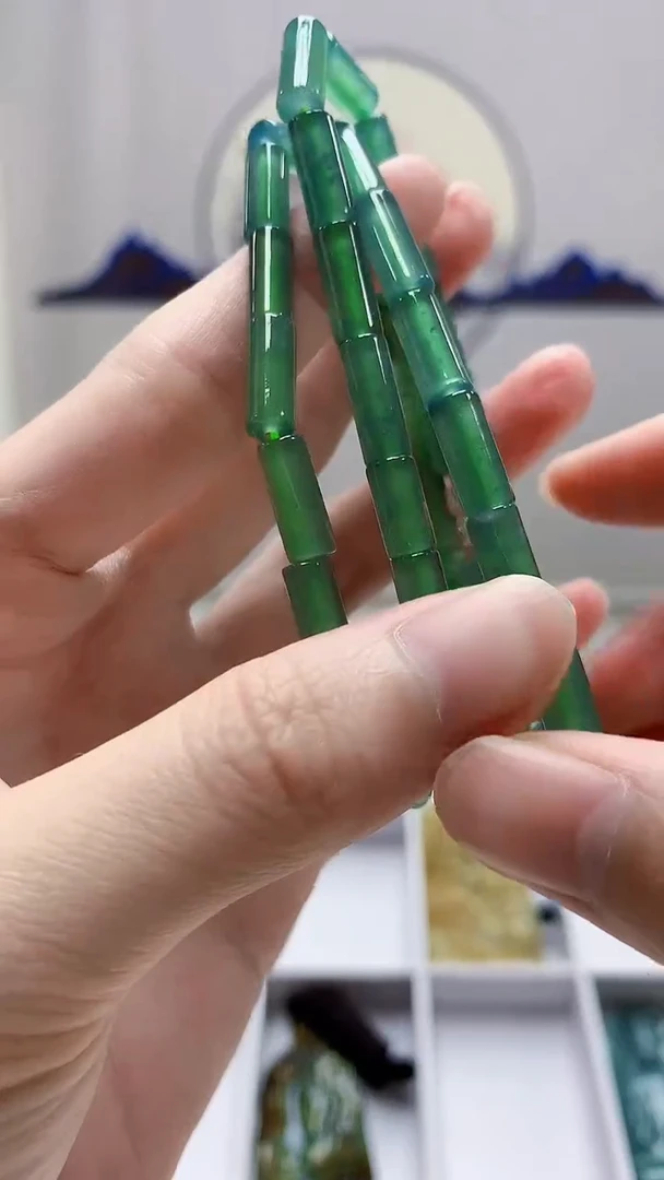 未镶嵌定制翡翠4917zm-毛货珠链73