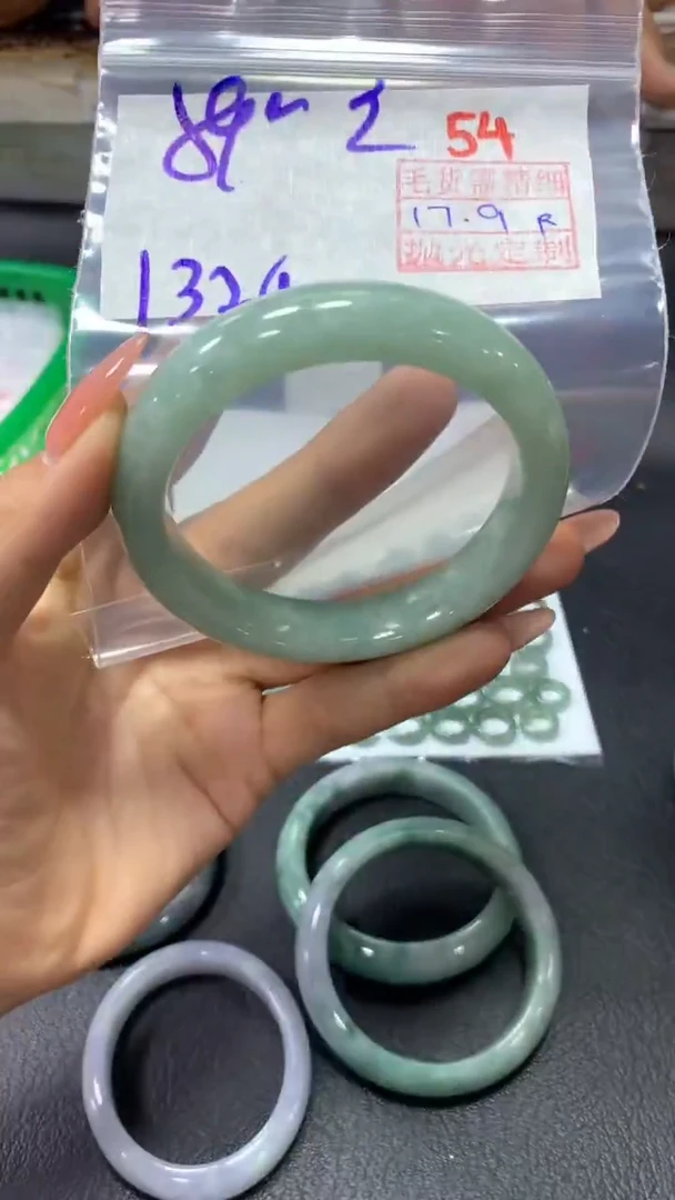 未镶嵌定制翡翠54毛货需精细抛光定制+多样性发1+1320
