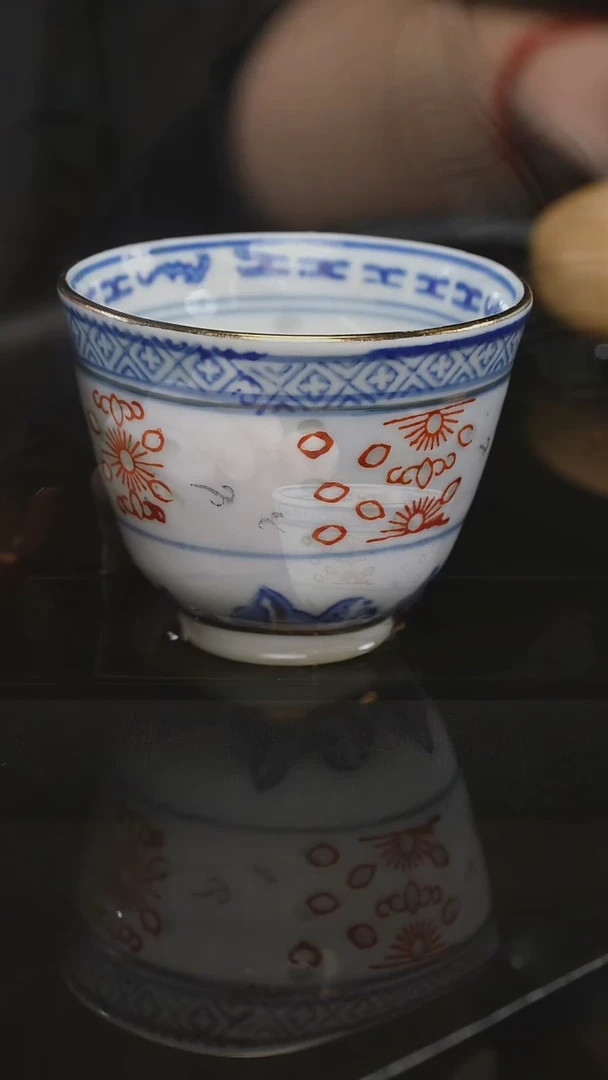 茶壶紫砂3玲珑白瓷杯，60cc