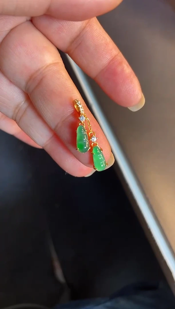 吊坠(不含链)银S925镶嵌翡翠1