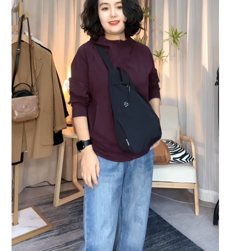 【Y.Z】男女同款一包四背胸包斜跨包背包时尚百搭单肩背