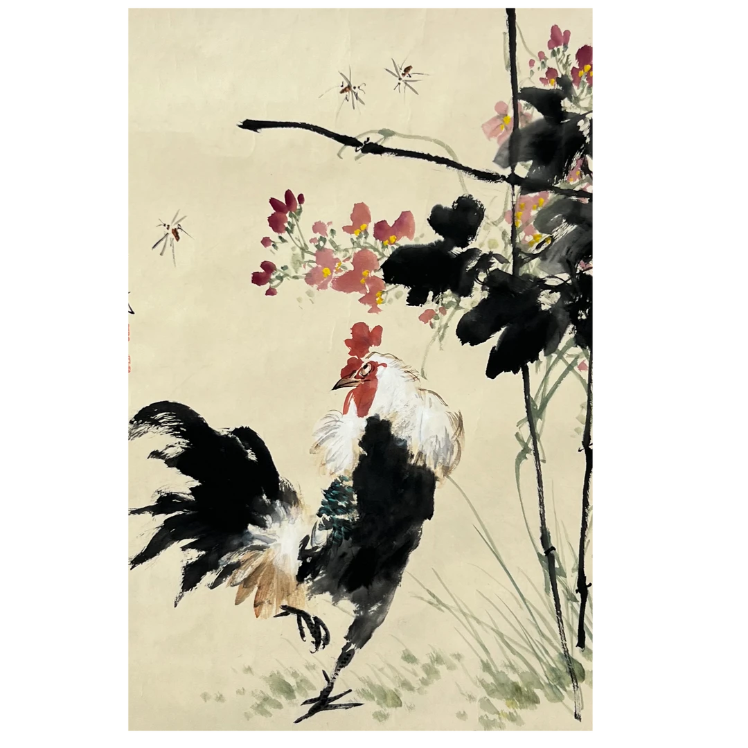 DQ12008 雪涛 花鸟 纸本44*69