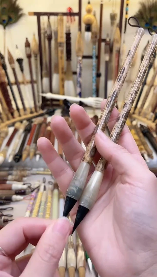 【清水试笔，拒绝蘸墨】墨琳笔庄毛笔2支