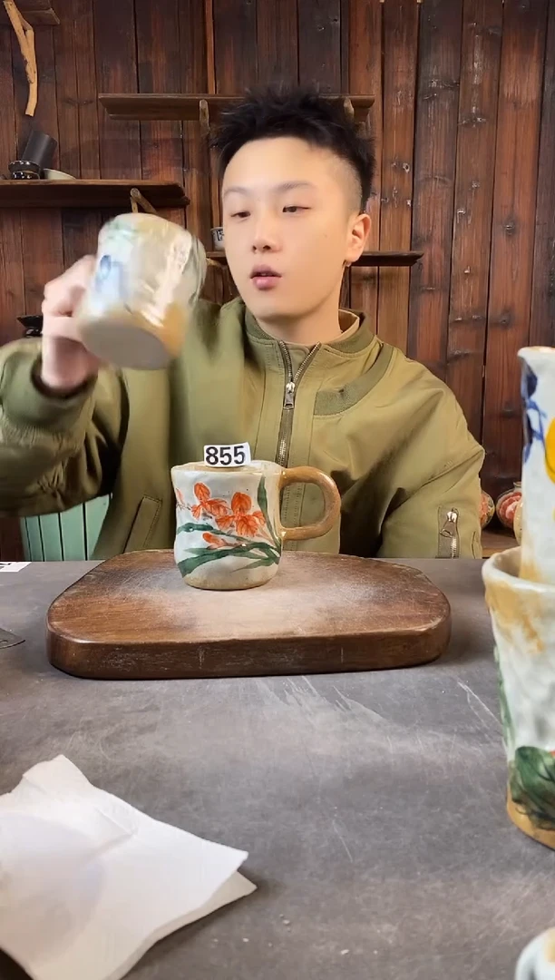 碗855，手工手绘，超值陶瓷！