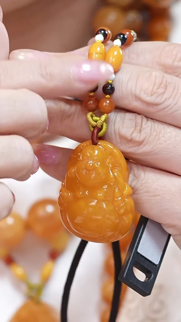 蜜蜡颈饰未镶嵌1187天然蜜蜡珠宝奇石云端妖孽全部保真1