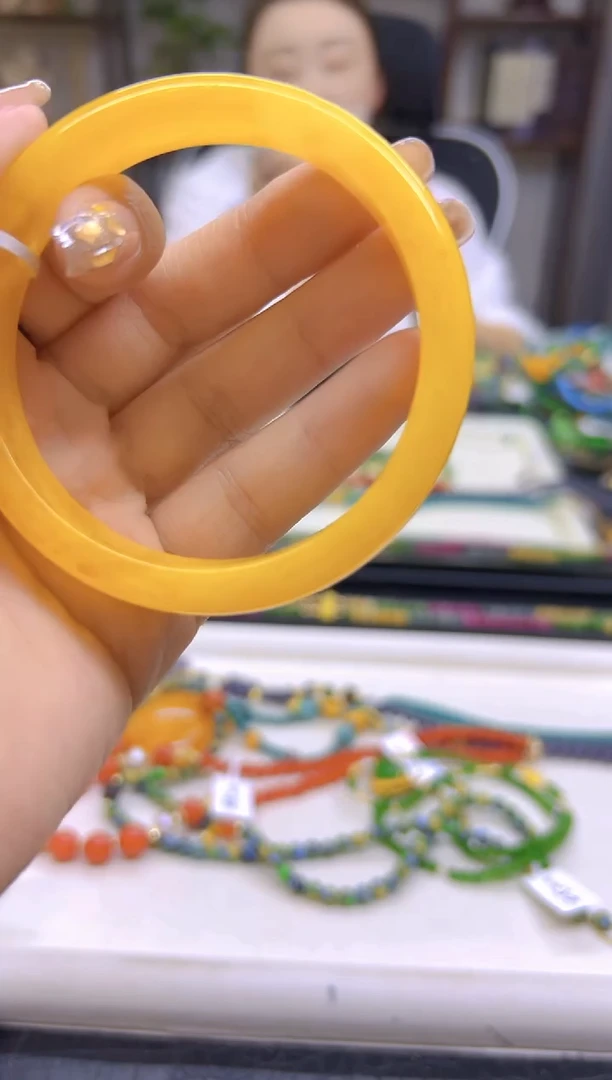 蜜蜡未镶嵌手镯DIY款S450