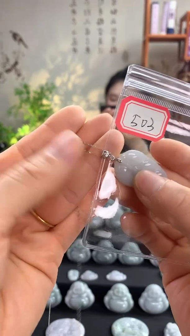 【闪购商品】翡翠吊坠(赠链)银S925镶嵌叶子503