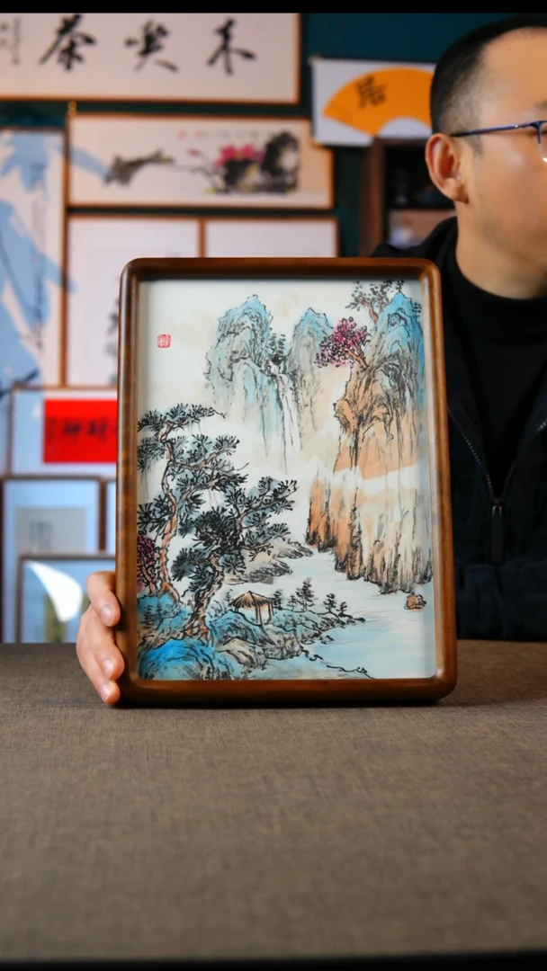 国画SF  S18黑胡桃  实木榫卯A4