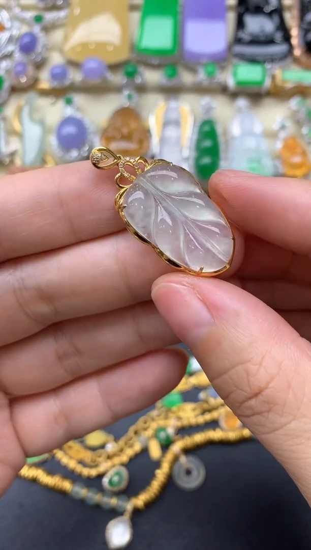 【闪购商品】翡翠颈饰18K金镶嵌154-中国好珍宝