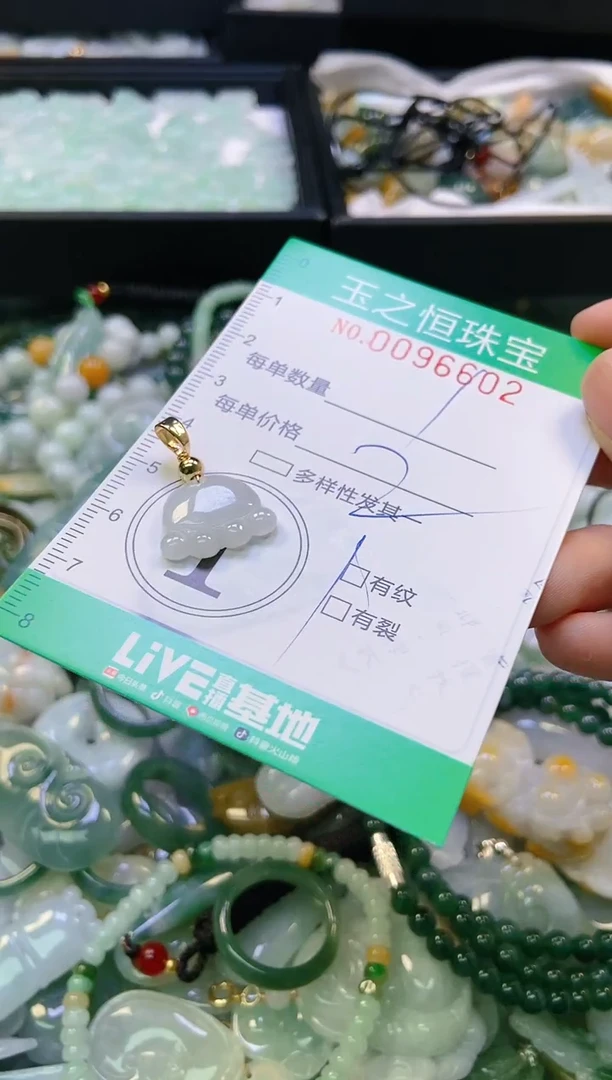 翡翠未镶嵌颈饰闪购0096602