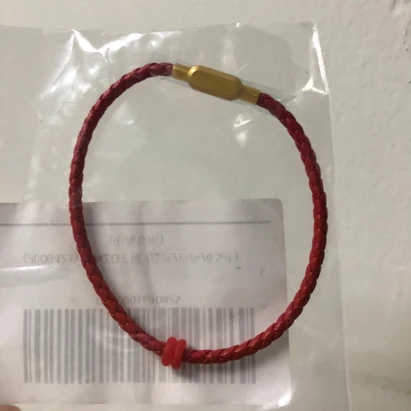 ENZO手绳（皮质/红色/7寸）826